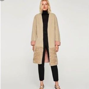 Zara Faux Shearling Coat
